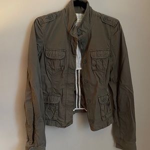 Anercrombie & Fitch Cropped Military Jacket